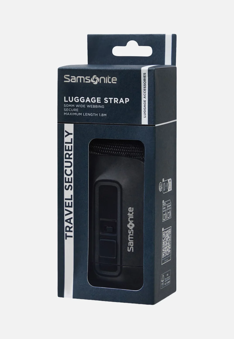 Luggage Strap 50mm Black - Taschengurt