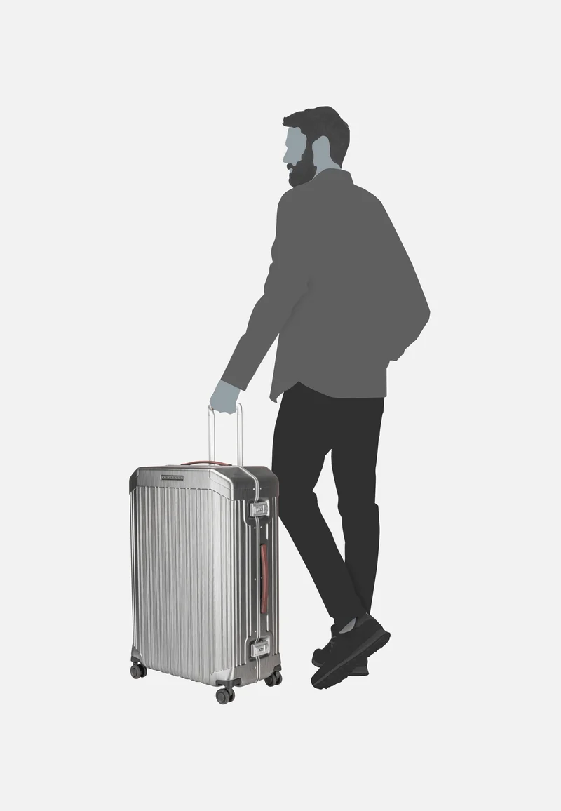 PQ-LM Big Spinner 4428 Nero-Cuoio - Koffer