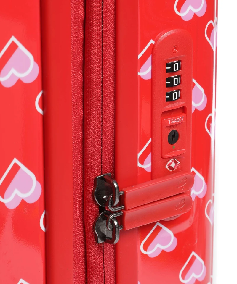 Mandarina Duck Logoduck+ Printed 4-Rollen Trolley gimme love