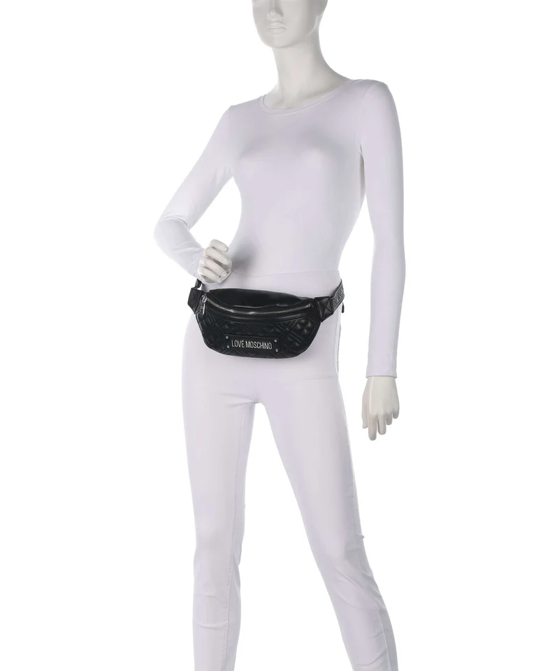 Love Moschino Quilted Gürteltasche black
