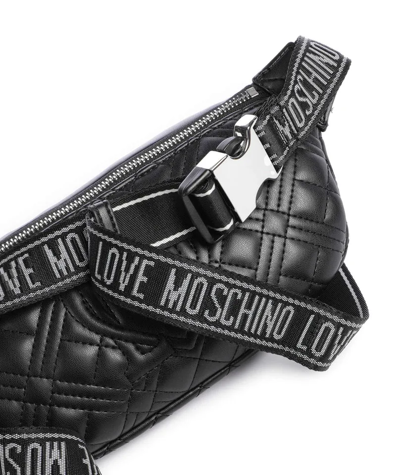 Love Moschino Quilted Gürteltasche black