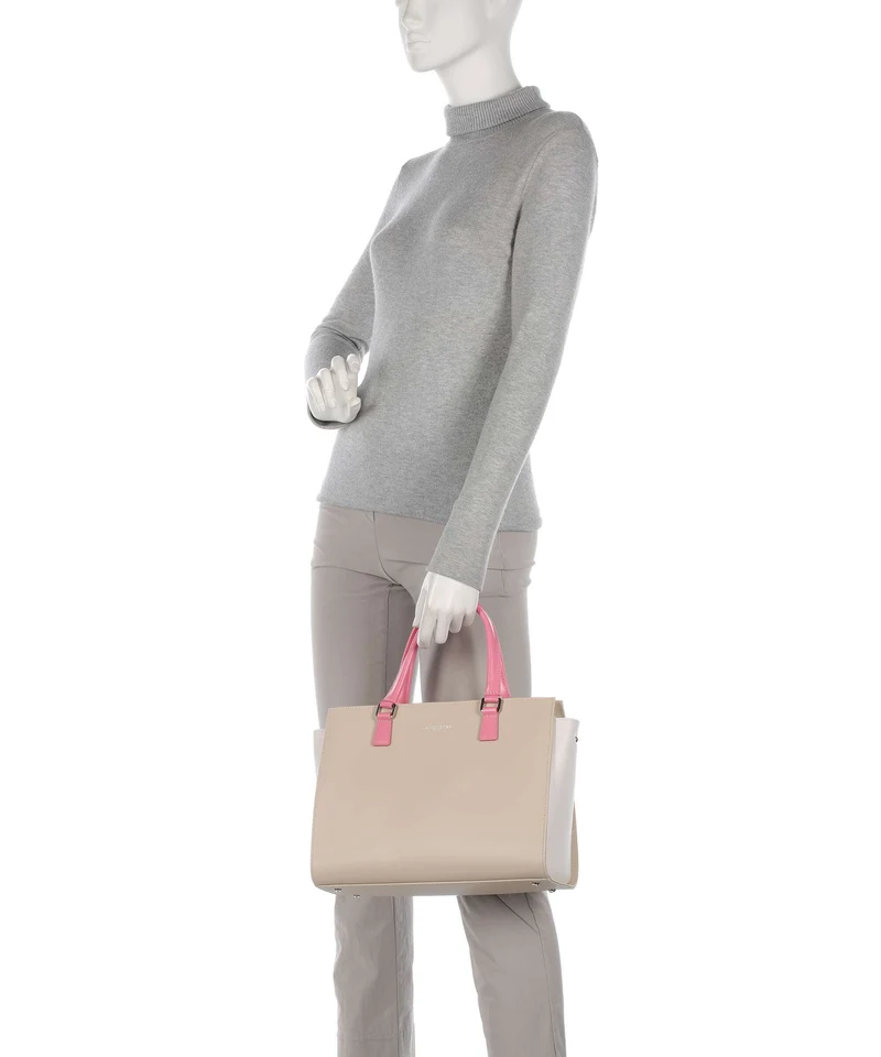 Lancaster Smooth Handtasche beige