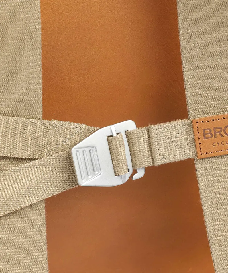 Brooks England Pickwick Leather Large Rolltop Rucksack cognac