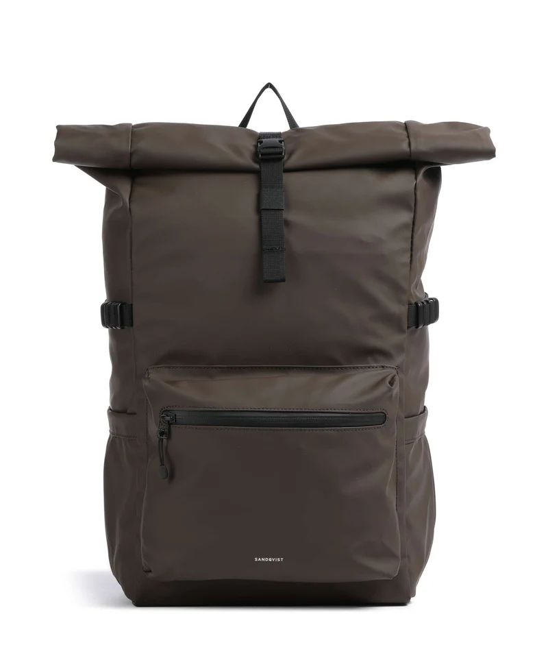 Sandqvist Stream L Rolltop Rucksack brown