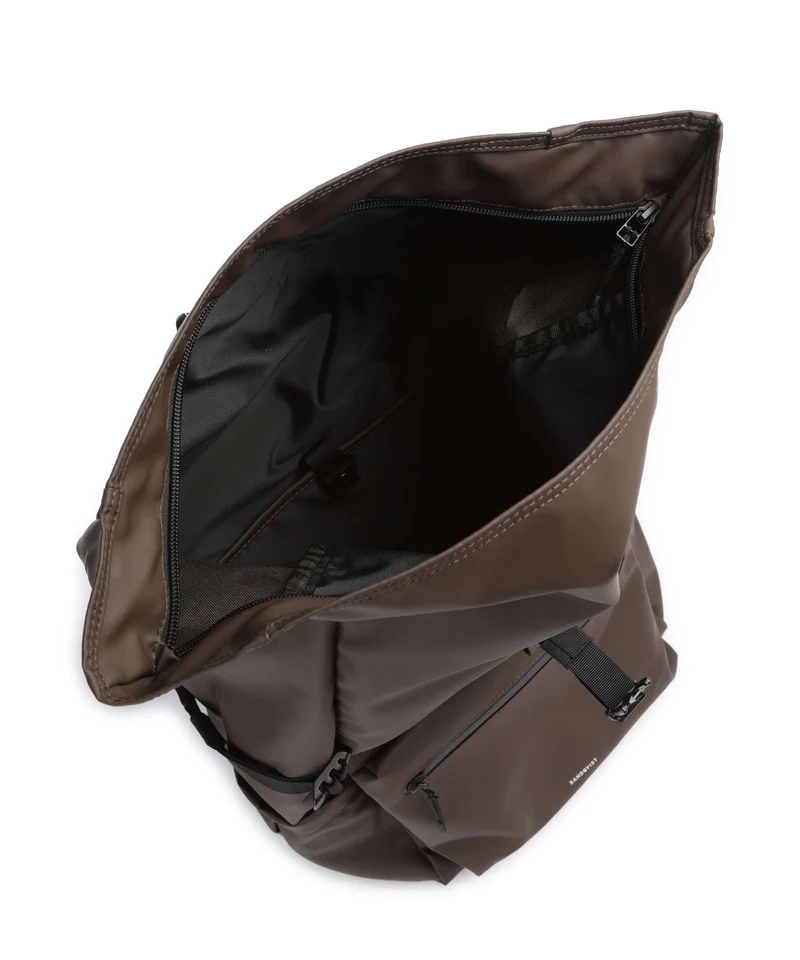 Sandqvist Stream L Rolltop Rucksack brown