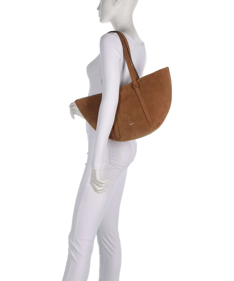 Abro Suede Cosmo Medium Shopper cuoio