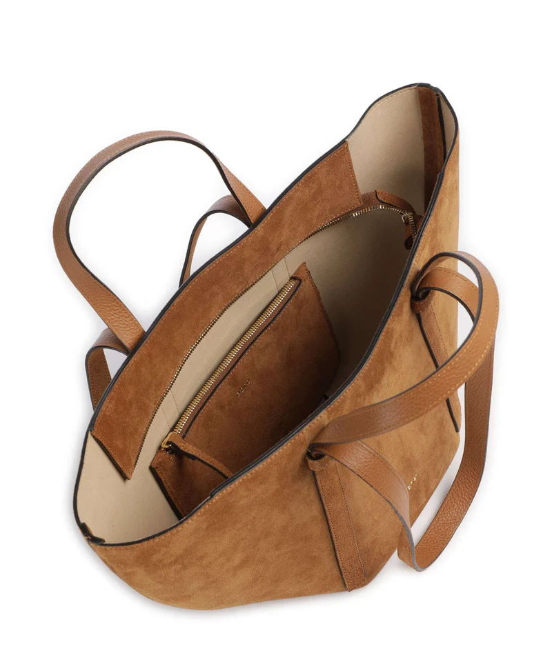 Abro Suede Cosmo Medium Shopper cuoio