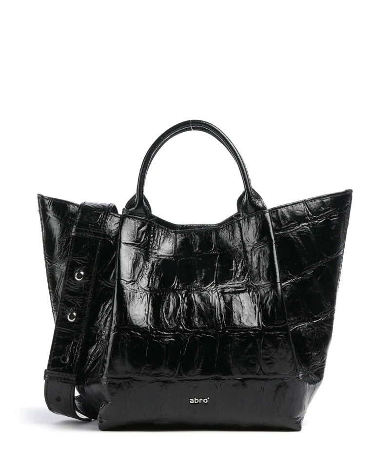 Abro Maxi Cocco Essential Small Handtasche black/nickel