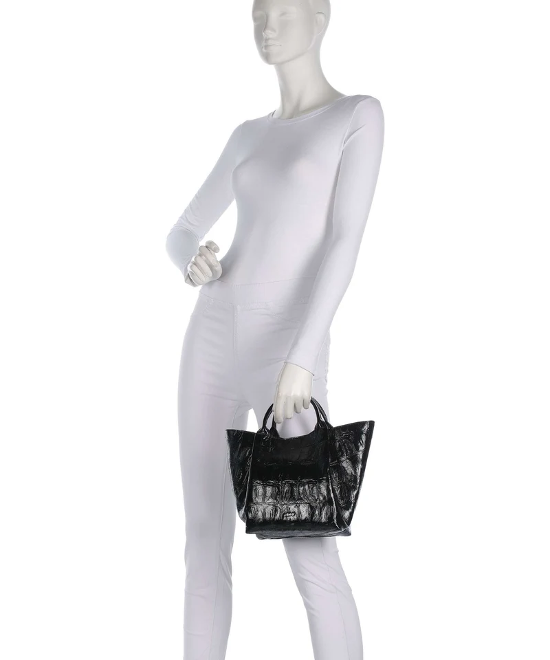 Abro Maxi Cocco Essential Small Handtasche black/nickel