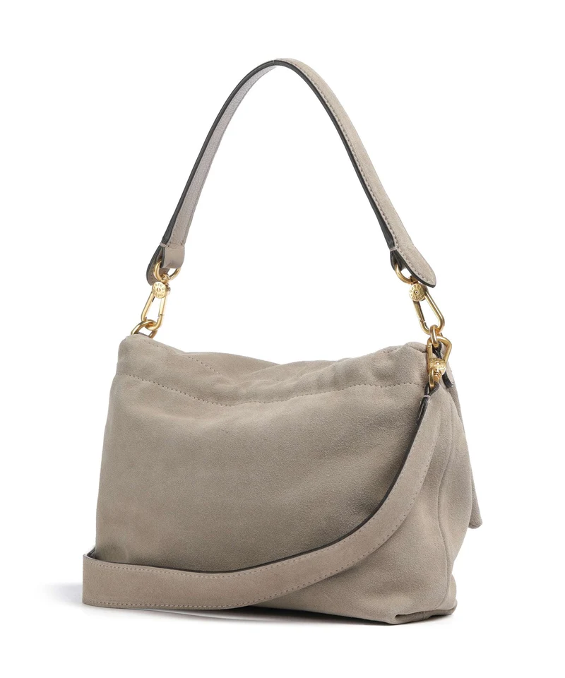 Abro Suede Temi Medium Schultertasche siena