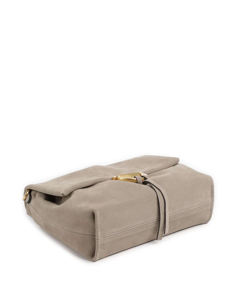 Abro Suede Temi Medium Schultertasche siena