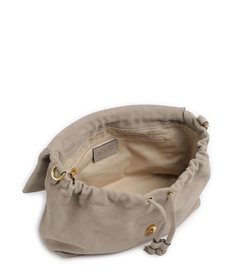 Abro Suede Temi Medium Schultertasche siena