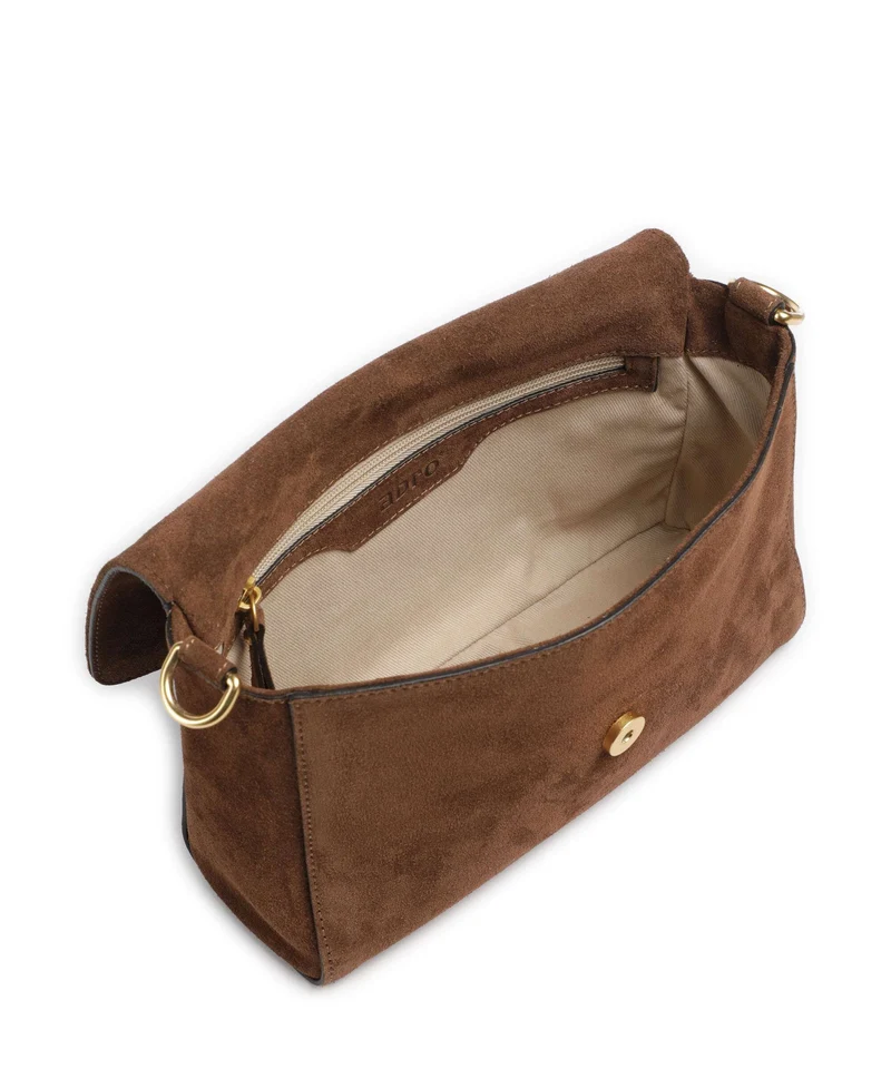 Abro Suede Temi Schultertasche wood