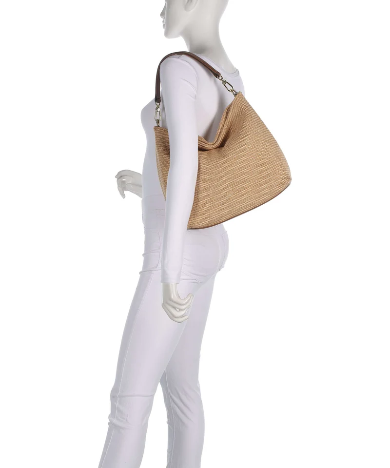 Abro Raffia Kaia Beuteltasche natural