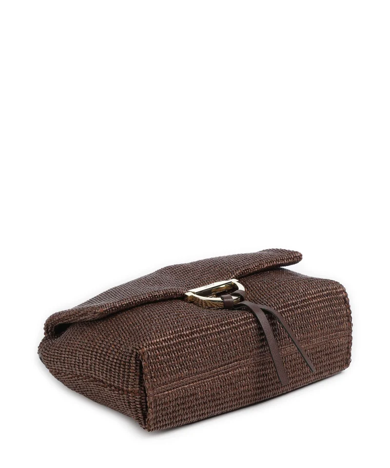 Abro Raffia Classica Temi Medium Schultertasche wood