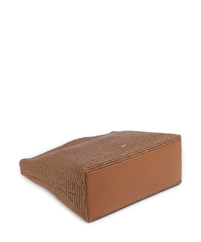 Abro Raffia Kaia Beuteltasche caramel/cognac