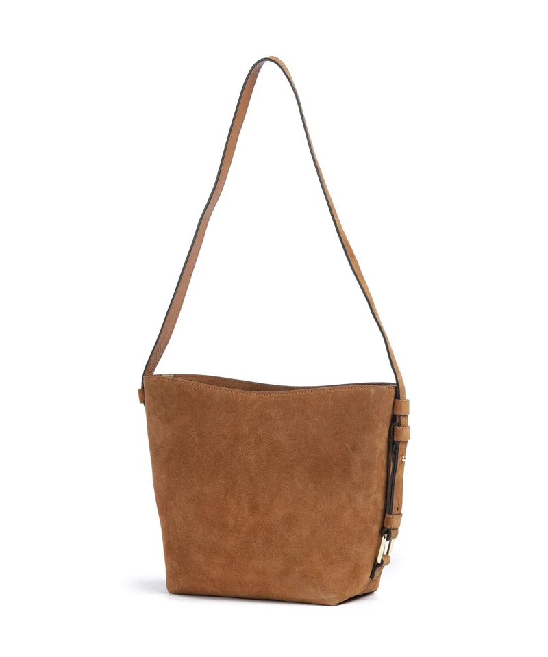 Abro Suede Cosmo Umhängetasche cuoio