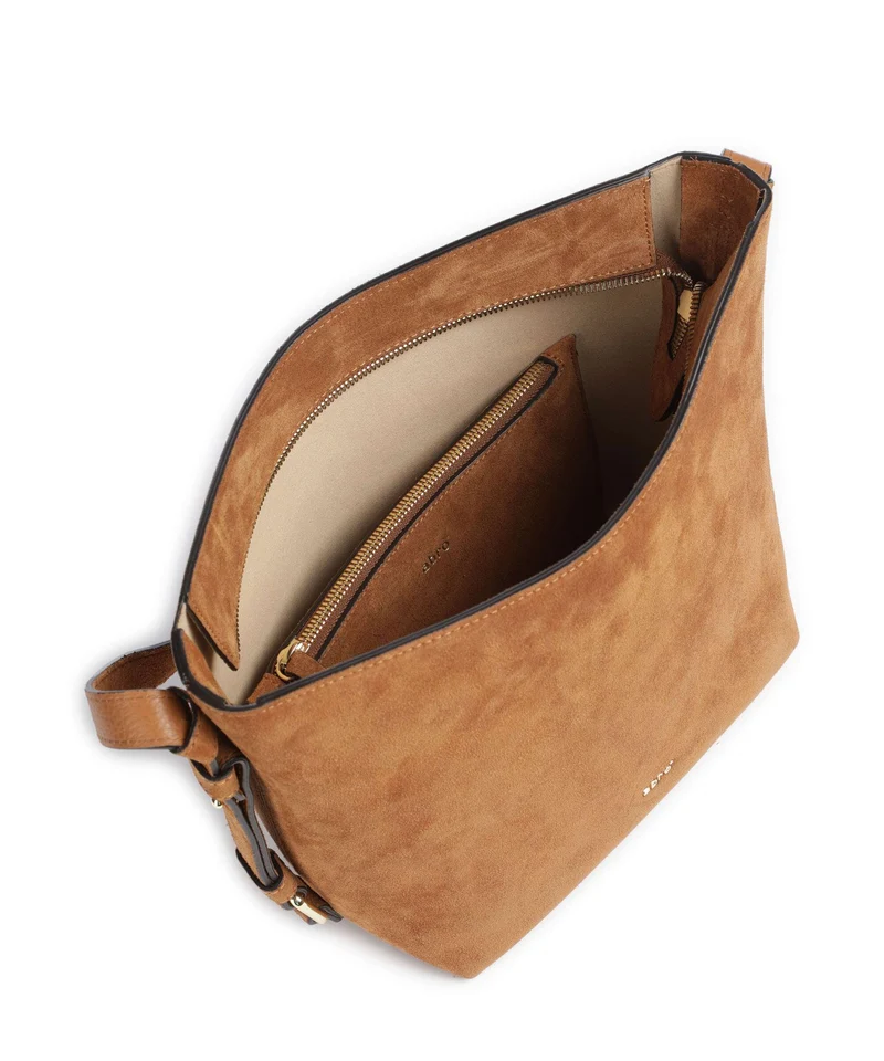 Abro Suede Cosmo Umhängetasche cuoio