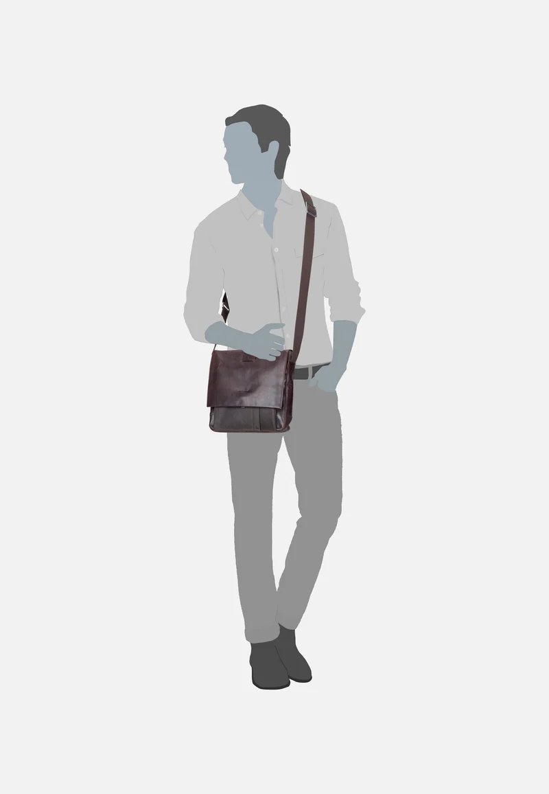 Brick Lane Jeremy SVF Dark Brown - Crossbody Bag