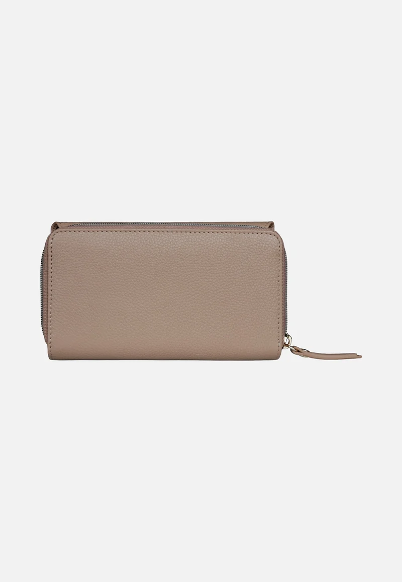 Emilia Ladies Long Wallet With Flap Sand - Portemonnaie