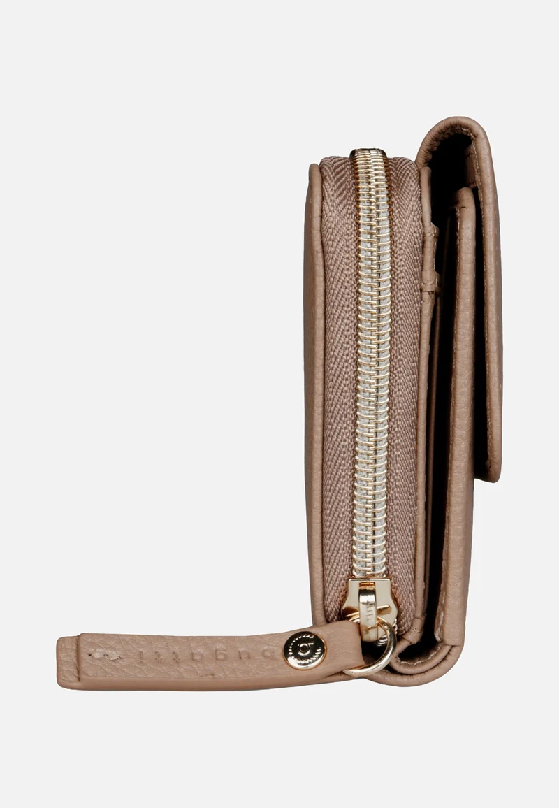 Emilia Ladies Long Wallet With Flap Sand - Portemonnaie