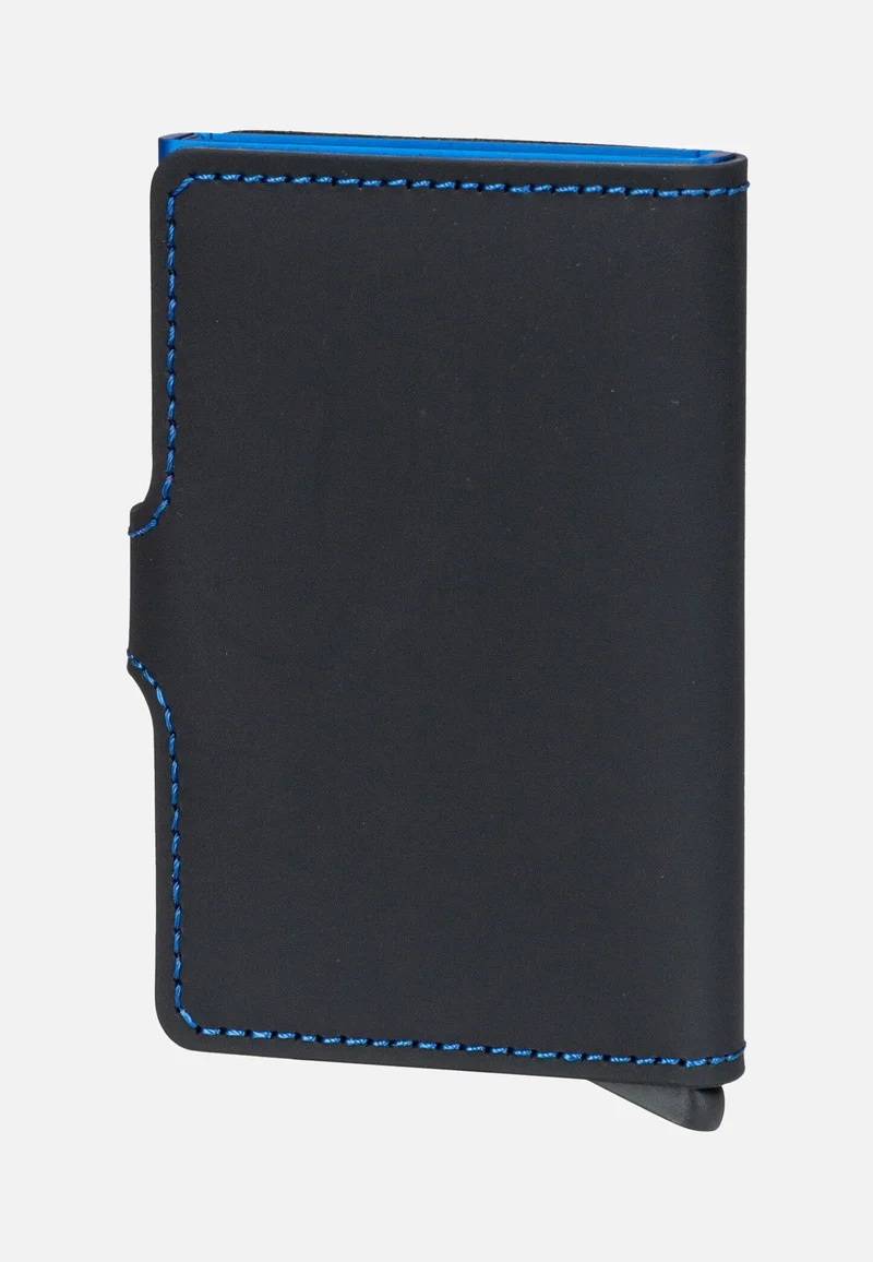 Miniwallet Matte Black & Blue - Portemonnaie