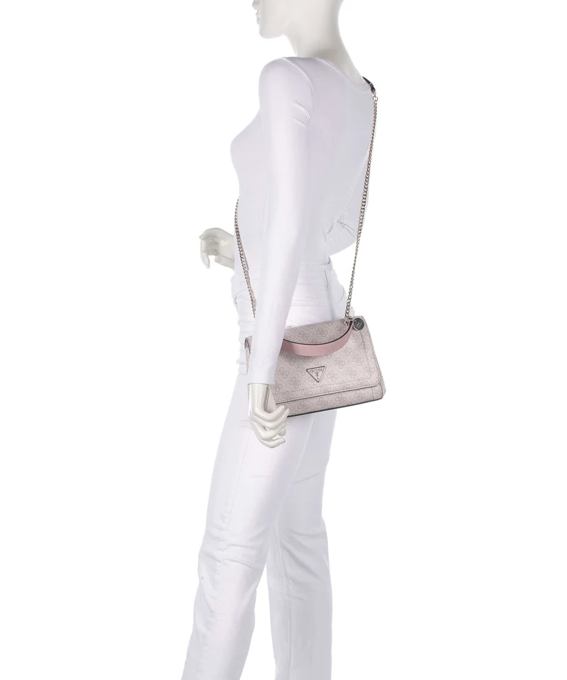 Guess Noelle Schultertasche orchid logo