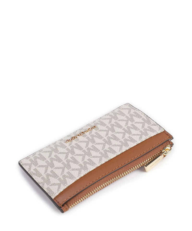 Michael Kors Jet Set Kreditkartenetui vanilla/acorn