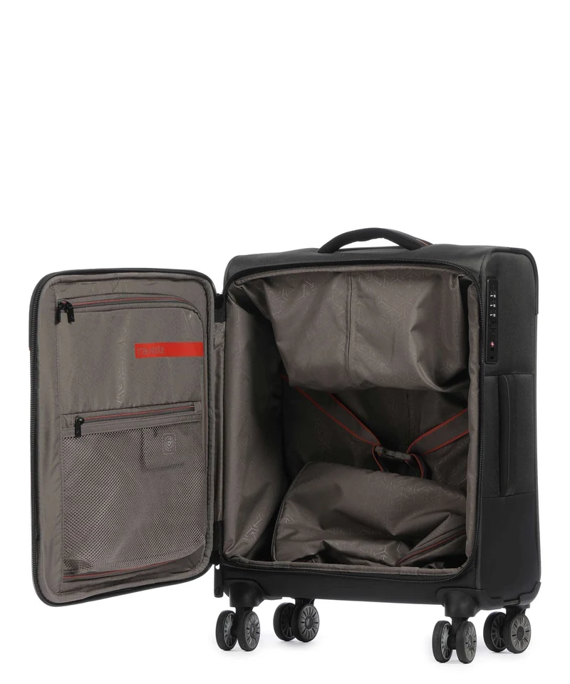 Travelite Crosslite 5.0 4-Rollen Trolley oliv