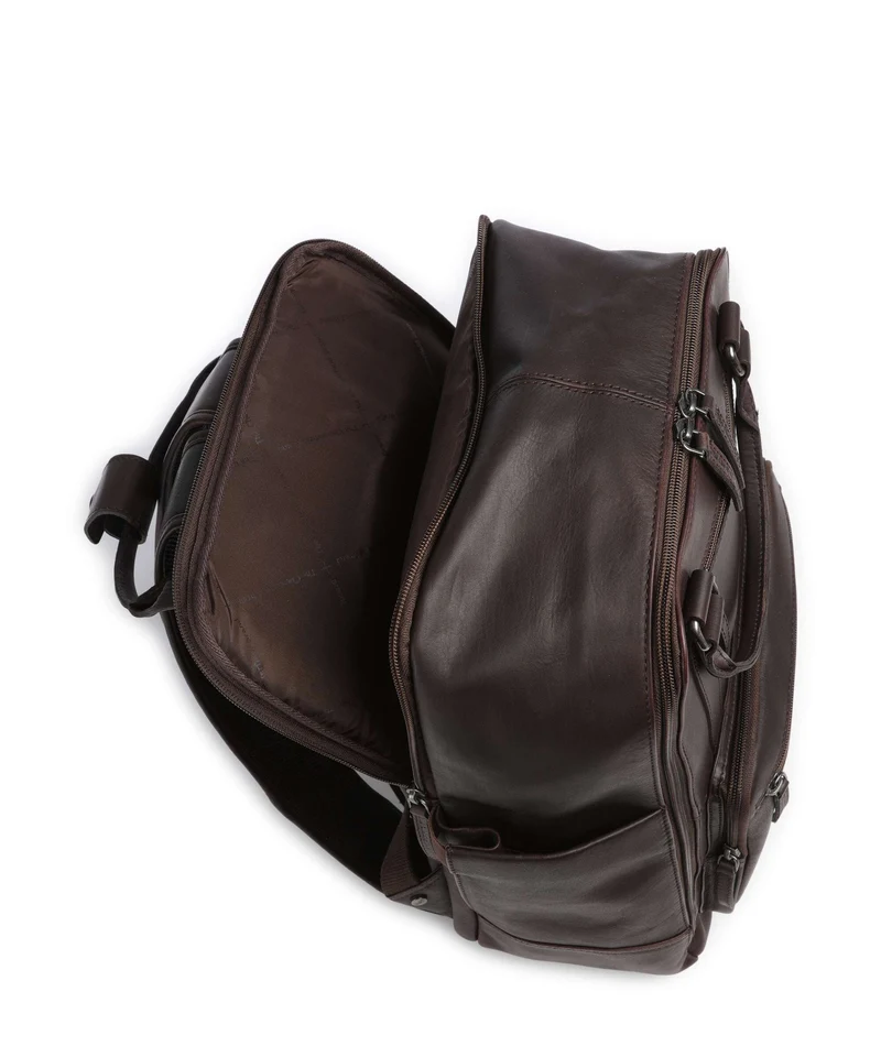 The Chesterfield Brand Wax Pull Up Cow Calden Rucksack brown