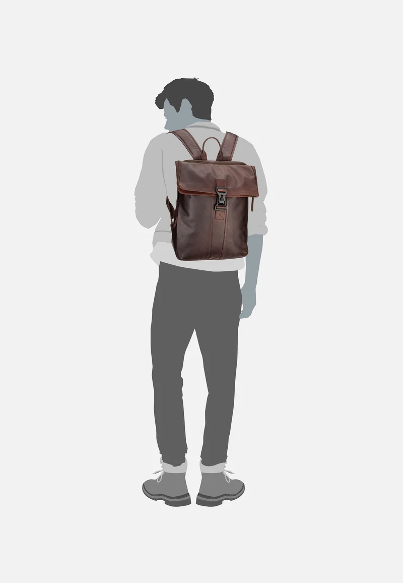 Savona 0322 Brown - Rolltop Rucksack