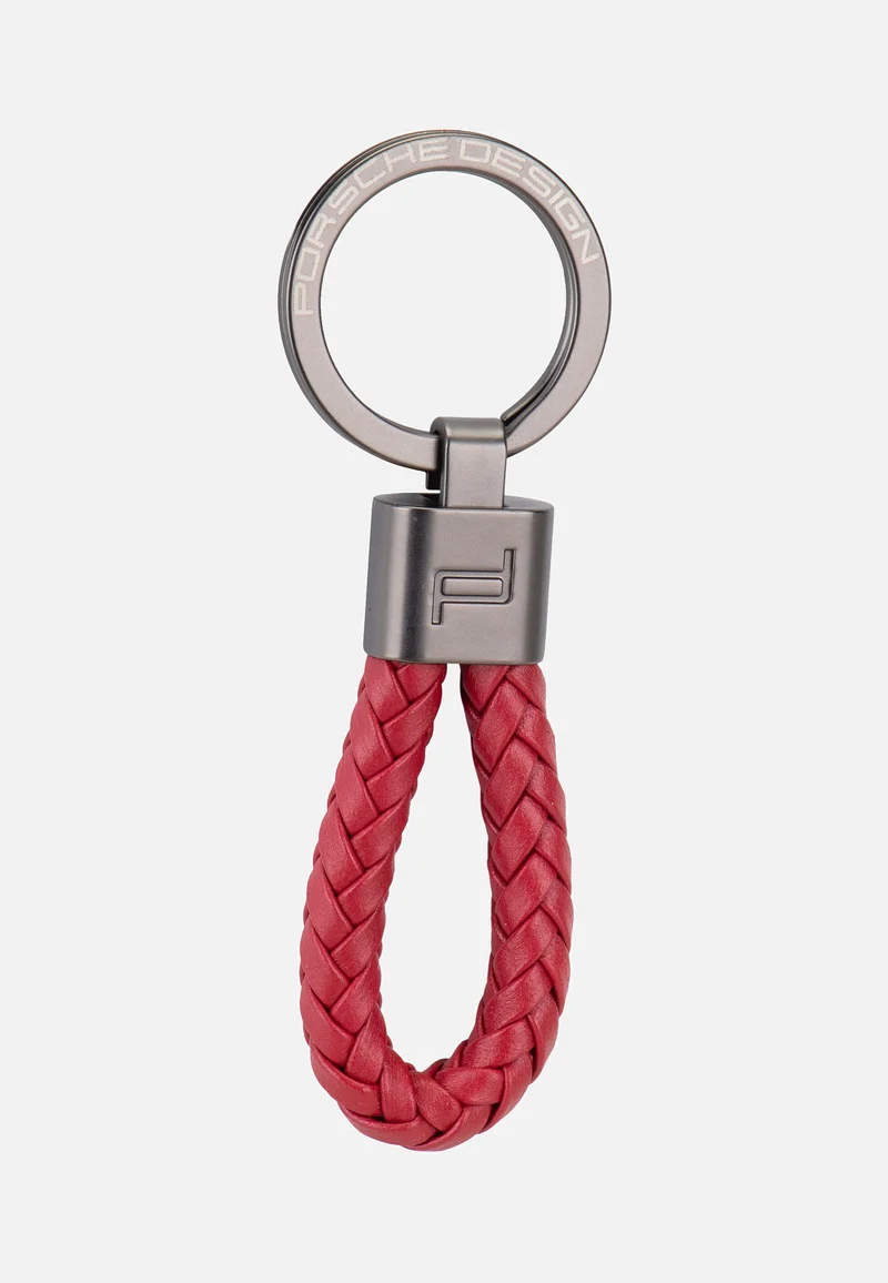 Keyring Leather Cord 28807 Carmine Red - Schlüsselanhänger