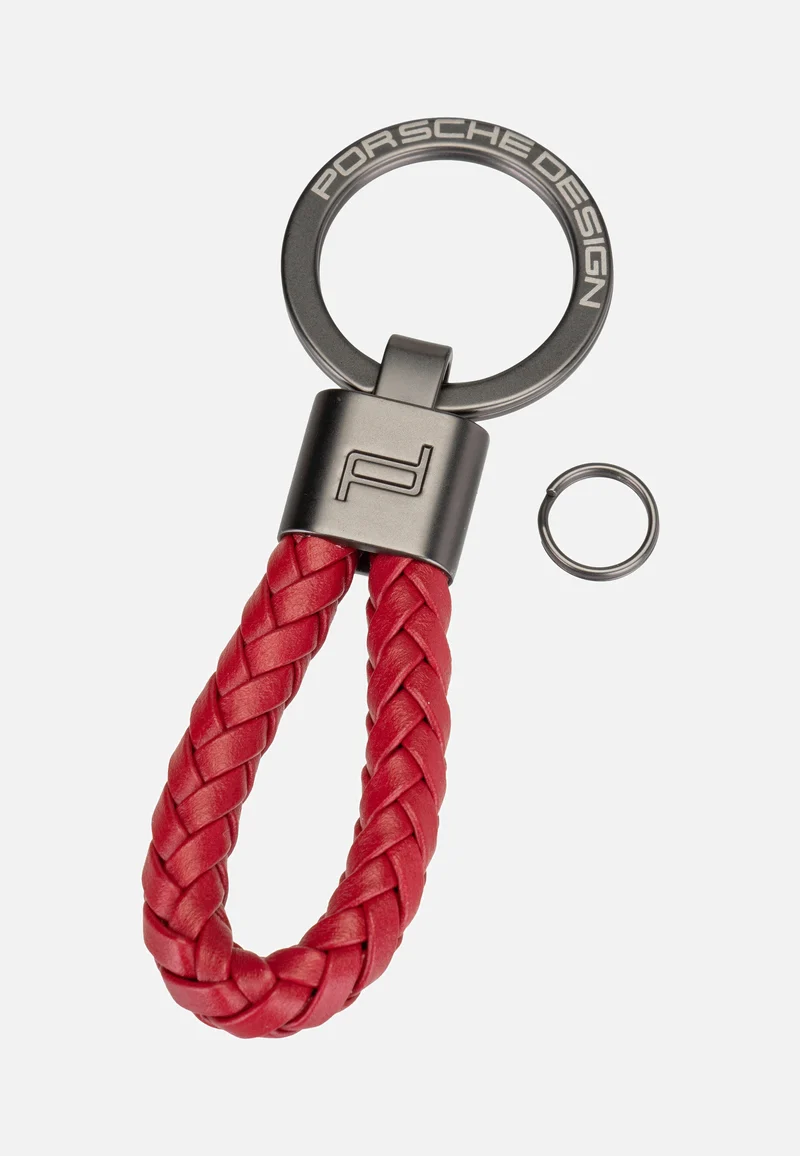 Keyring Leather Cord 28807 Carmine Red - Schlüsselanhänger