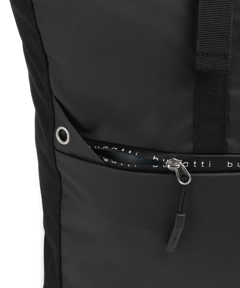 Bugatti Blanc Delight Rolltop Rucksack schwarz
