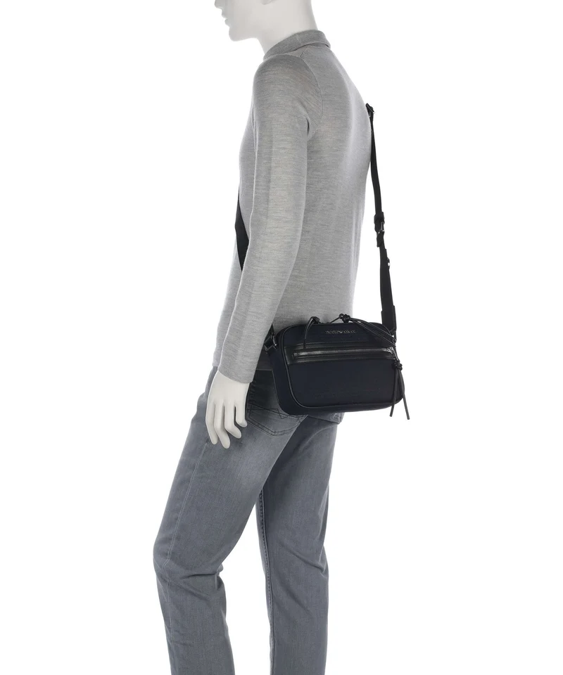 Emporio Armani Monogram Umhängetasche iconico blu navy