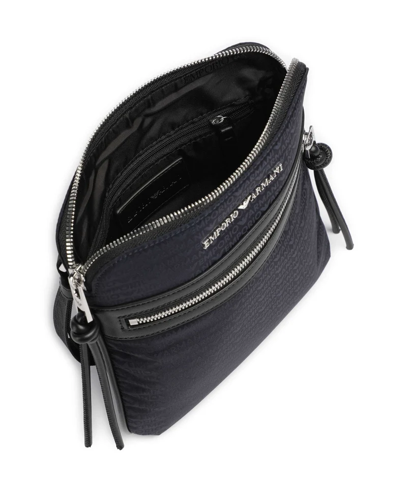 Emporio Armani Monogram Umhängetasche iconico blu navy