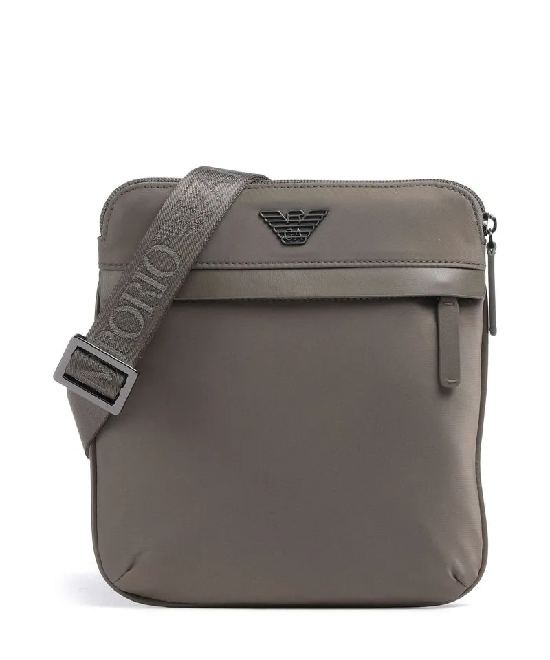 Emporio Armani Recycled Nylon Umhängetasche major brown