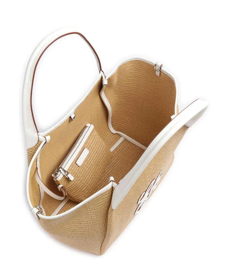 Emporio Armani Durini 24 M-L Shopper naturale/bianco