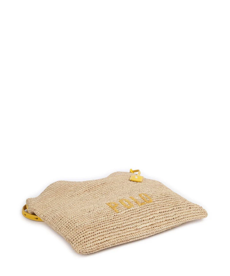 Polo Ralph Lauren Play Large Beuteltasche natural/canary yellow