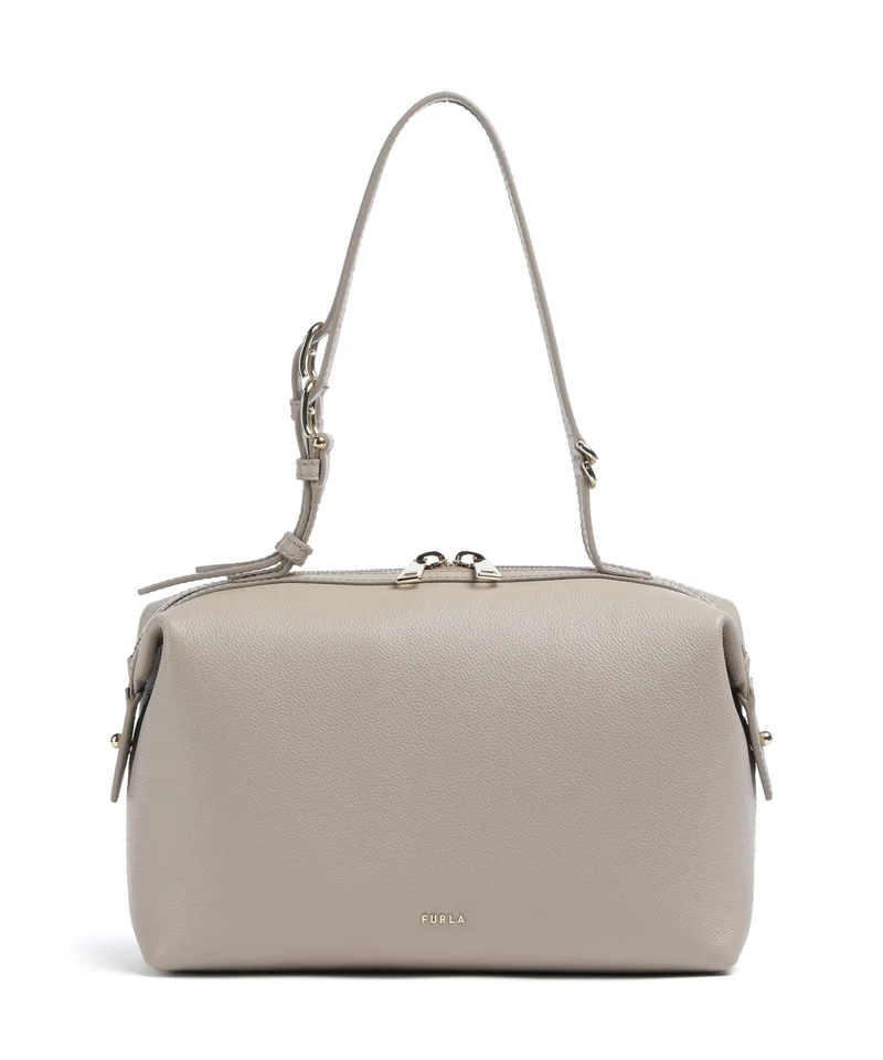 Furla Double M Schultertasche linen
