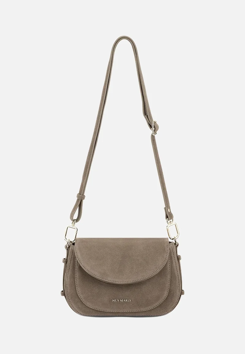 Big Sister Suede Mocha - Crossbody Bag