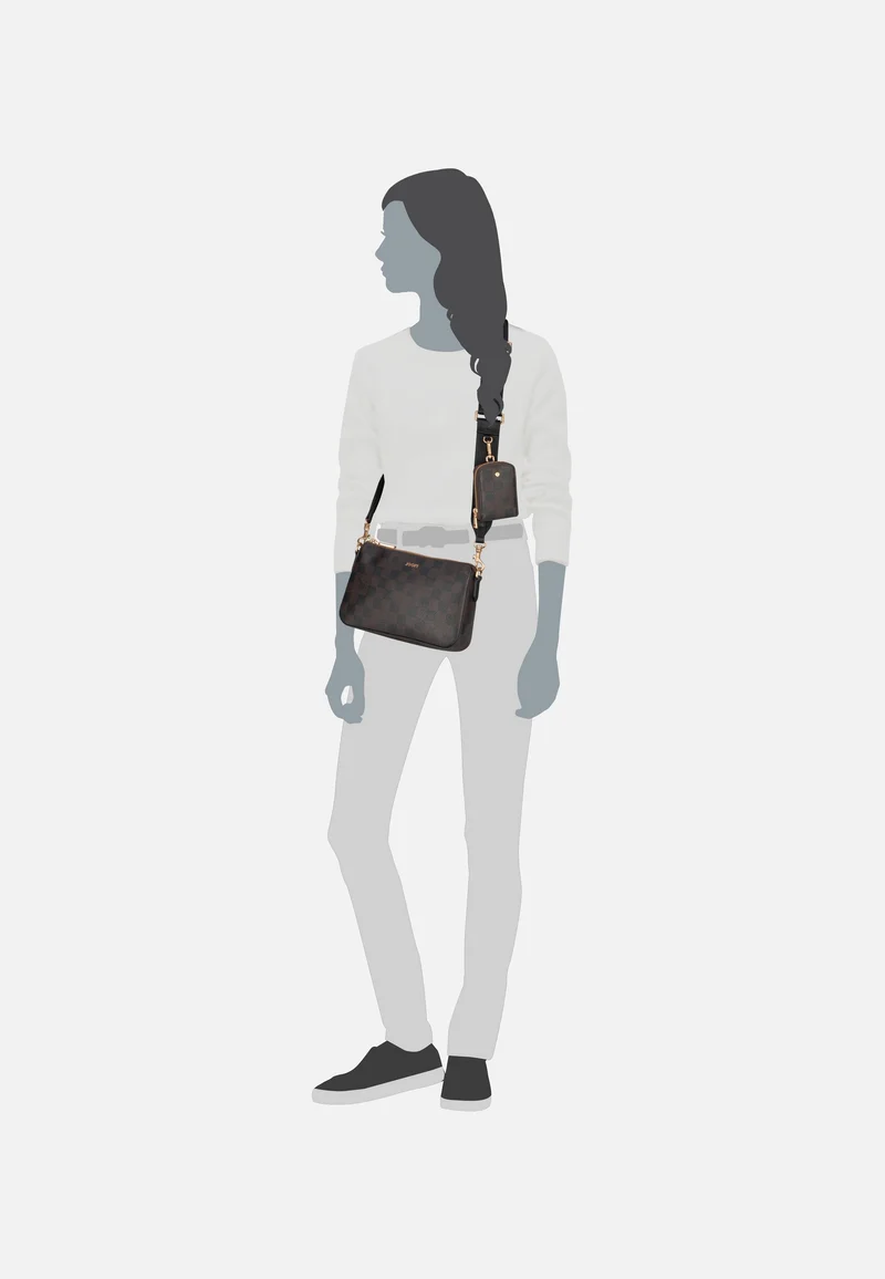 Cortina Piazza Jasmina SHZ Seal Brown - Crossbody Bag