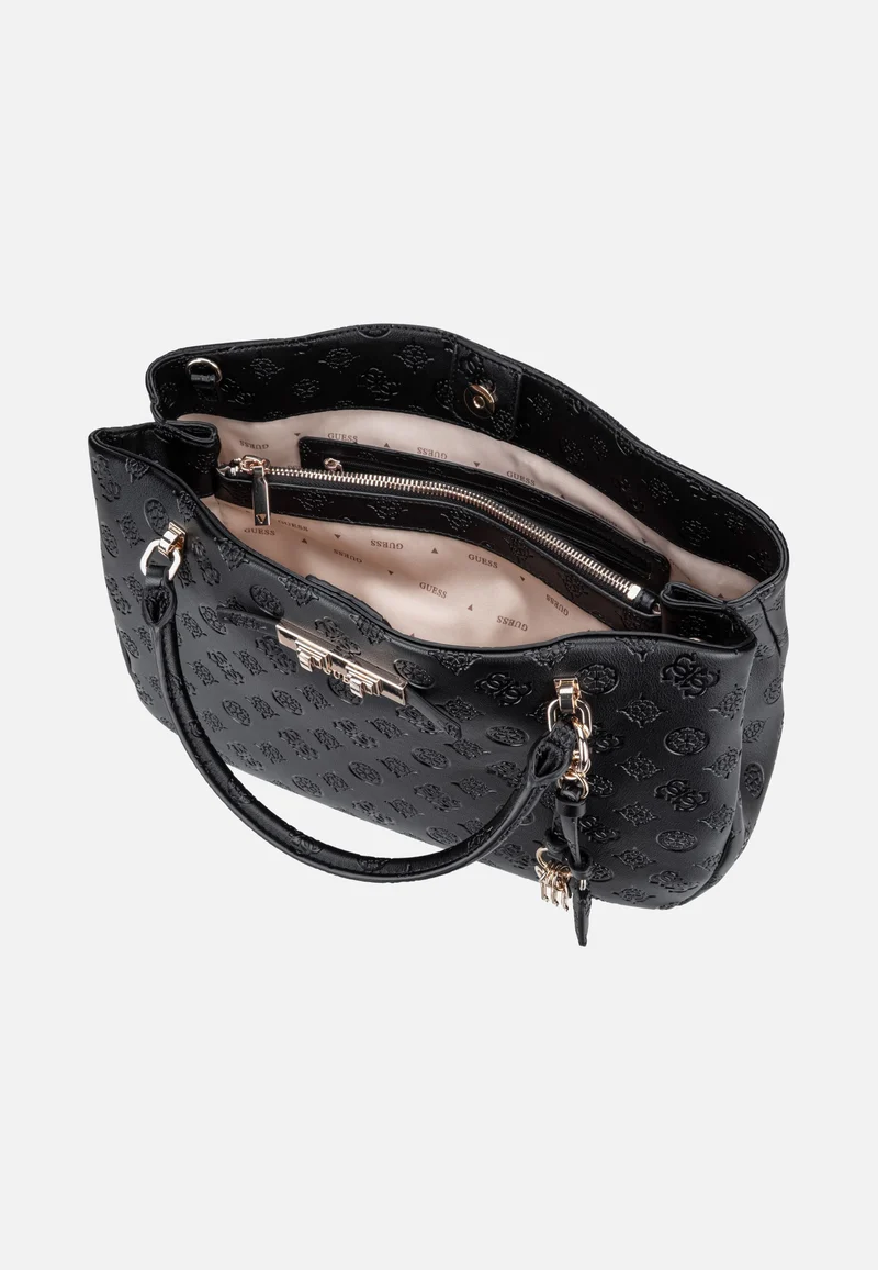 Carmella Girlfriend 25060 Black Logo - Satchel