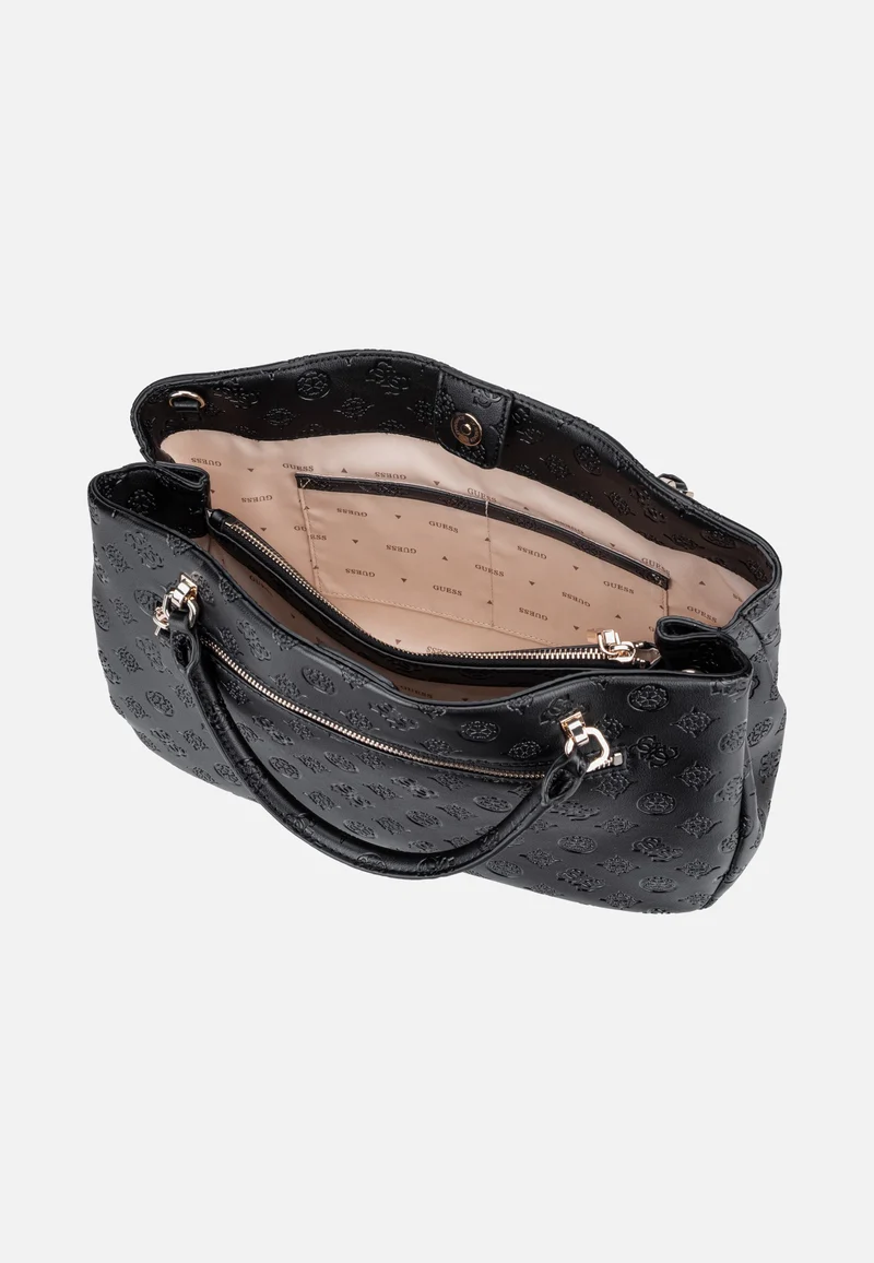 Carmella Girlfriend 25060 Black Logo - Satchel