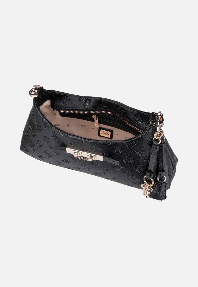 Carmella Shoulder 25180 Black Logo - Schultertasche