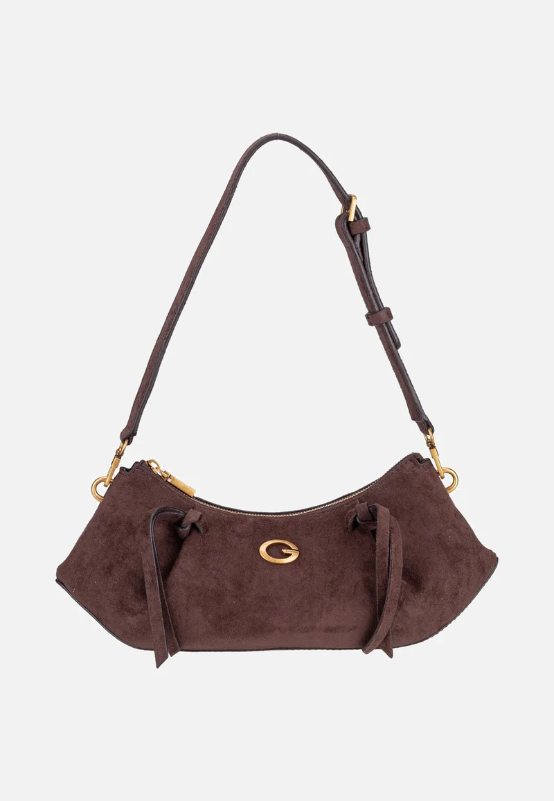 Allegra Shoulder Suede 37180 Espresso - Schultertasche