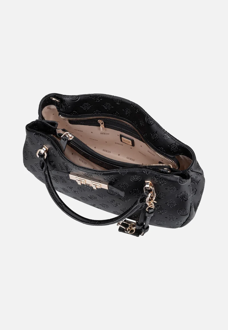 Carmella 3 Comp 25050 Black Logo - Henkeltasche