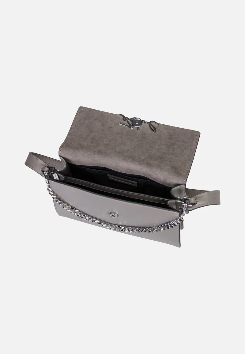 K/Signature Medium Flap Shb Ash Grey - Abendtasche