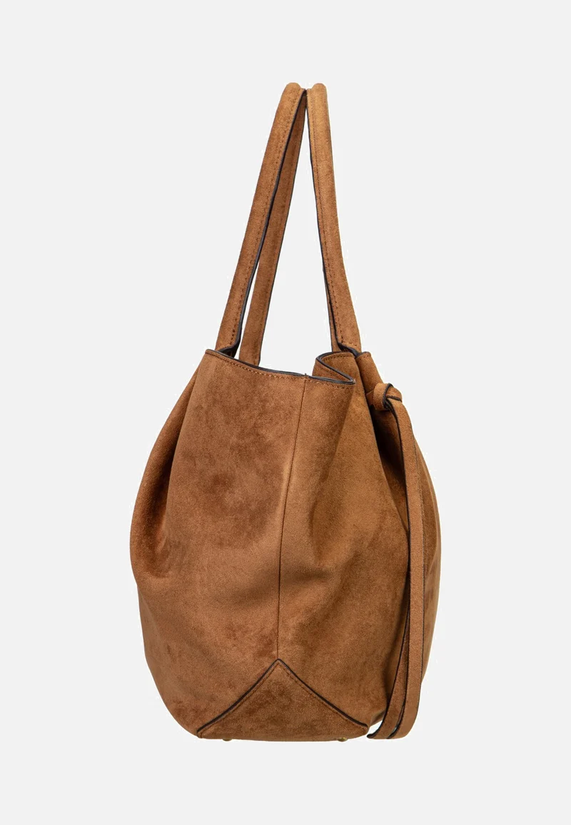 Allegra Girlfriend Suede 37230 Cognac - Tote Bag