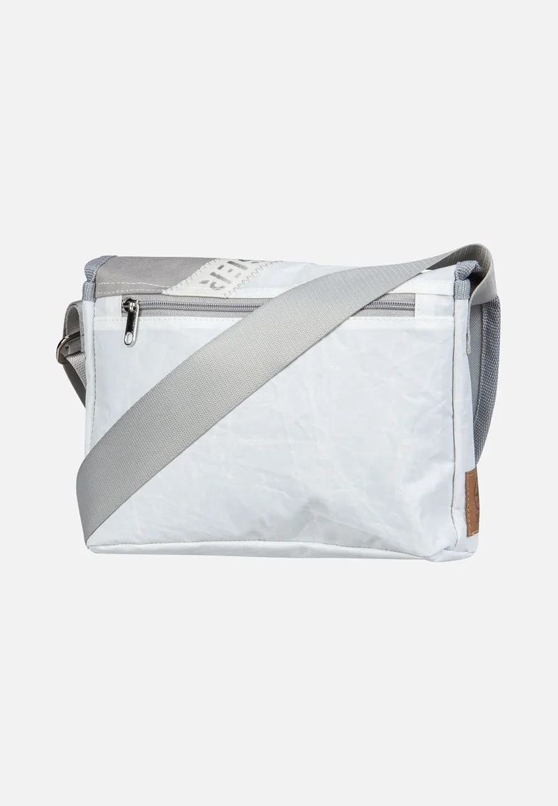 Perle Stencil-Weiß/Grau - Messenger Bag